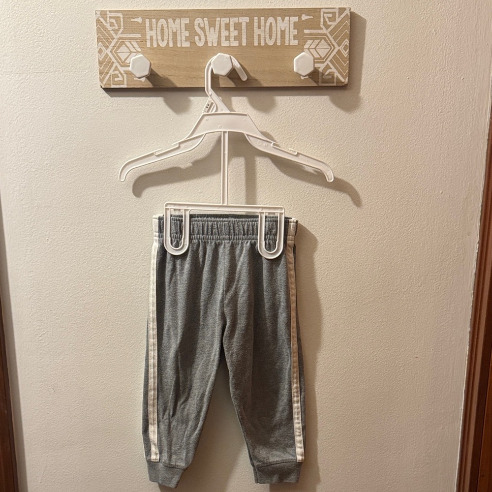 Garanimals Gray Kids Joggers with White Stripes
